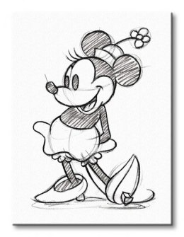 Minnie Mouse (Sketched - Single) - Obraz na płótnie