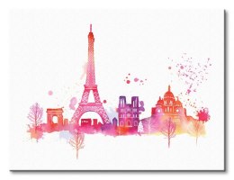 Paris Skyline - Obraz na płótnie