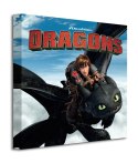 Dragons (Toothless and Hiccup) - Obraz na płótnie