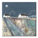 A Quilted Meadow by Moonlight - obraz na płótnie