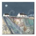 A Quilted Meadow by Moonlight - obraz na płótnie
