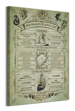 Harry Potter (Hogwarts School List) - obraz na płótnie