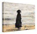 Sam Toft Black Dog Going Home - obraz na płótnie