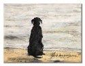 Sam Toft Black Dog Going Home - obraz na płótnie