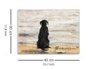 Sam Toft Black Dog Going Home - obraz na płótnie