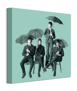 The Beatles Umbrellas - obraz na płótnie