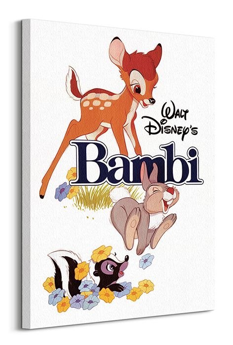 Bambi (White) - Obraz na płótnie