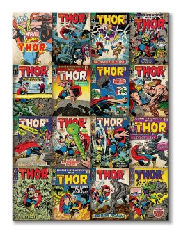 Marvel Thor Covers - Obraz na płótnie