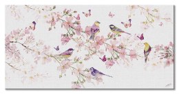 Birds and Blossom - obraz na płótnie