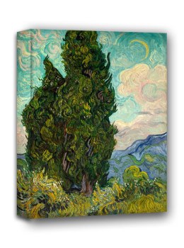 Cyprysy - Vincent van Gogh - obraz na płótnie