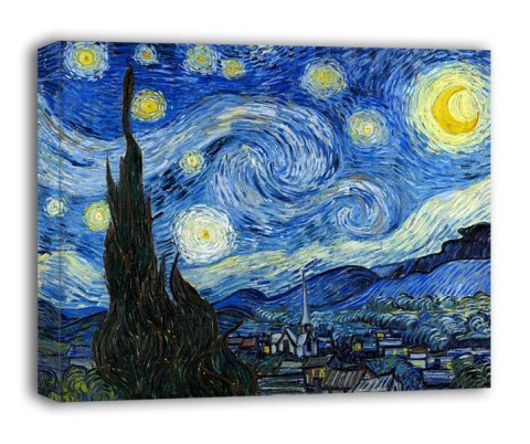 Gwiaździsta noc - Vincent van Gogh - obraz na płótnie
