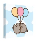 Pusheen (Balloons) - obraz na płótnie