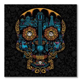 Coco Pattern Skull - obraz na płótnie