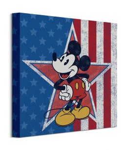 Myszka Miki American Star - obraz na płótnie