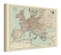 Stanfords Mapa Europy 1928 - obraz na płótnie