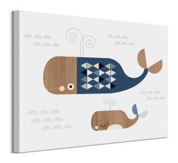 Wieloryby - obraz na płótnie