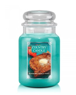 Country Candle - Blueberry French Toast - Duży słoik (680g) 2 knoty