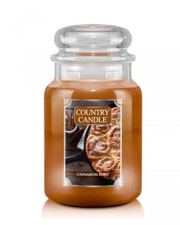 Country Candle - Cinnamon Buns - Duży słoik (680g) 2 knoty