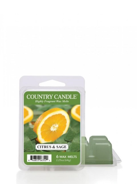 Country Candle - Citrus and Sage - Wosk zapachowy "potpourri" (64g)