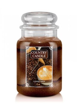 Country Candle - Coffee Shop - Duży słoik (652g) 2 knoty