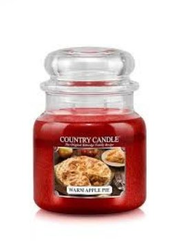 Country Candle - Warm Apple Pie - Średni słoik (453g) 2 knoty