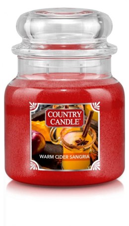 Country Candle - Warm Cider Sangria - Średni słoik (453g) 2 knoty
