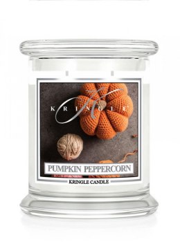 Kringle Candle - Pumpkin Peppercorn - średni, klasyczny słoik (411g) z 2 knotami