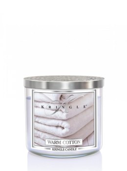 Kringle Candle - Warm Cotton - Tumbler (411g) z 3 knotami