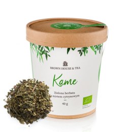 Brown House & Tea - Kame - bio zielona herbata z mirtem cytrynowym 40g