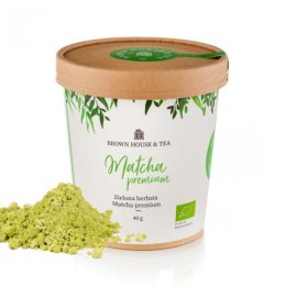 Brown House & Tea - Matcha premium - bio zielona herbata matcha 40g
