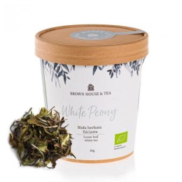 Brown House & Tea - White Peony - bio indyjska biała liściasta herbata 30g