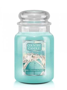 Country Candle - Baby It's Cold Outside - Duży słoik (652g) 2 knoty