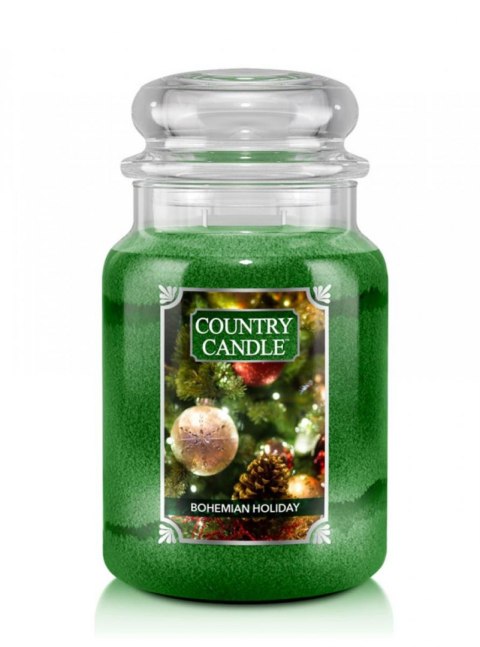 Country Candle - Bohemian Holiday - Duży słoik (680g) 2 knoty