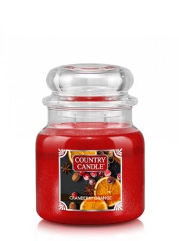 Country Candle - Cranberry Orange - Średni słoik (453g) 2 knoty