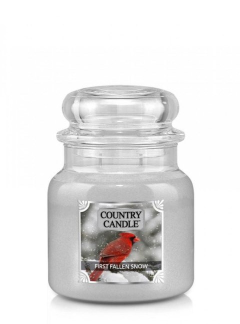 Country Candle - First Fallen Snow - Średni słoik (453g) 2 knoty