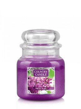 Country Candle - Fresh Lilac - Średni słoik (453g) 2 knoty