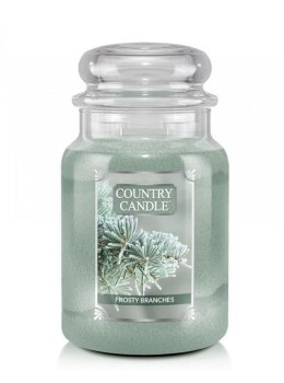 Country Candle - Frosty Branches - Duży słoik (652g) 2 knoty