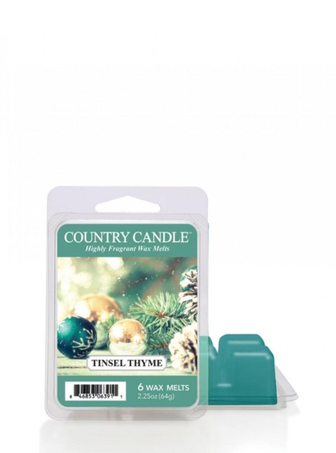Country Candle - Tinsel Thyme - Wosk zapachowy "potpourri" (64g)