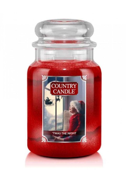 Country Candle - 'Twas the Night - Duży słoik (652g) 2 knoty