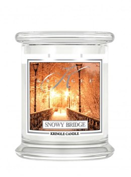 Kringle Candle - Snowy Bridge - średni, klasyczny słoik (411g) z 2 knotami