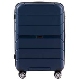 PP05, Średnia walizka podróżna Wings M, Blue - POLIPROPYLEN