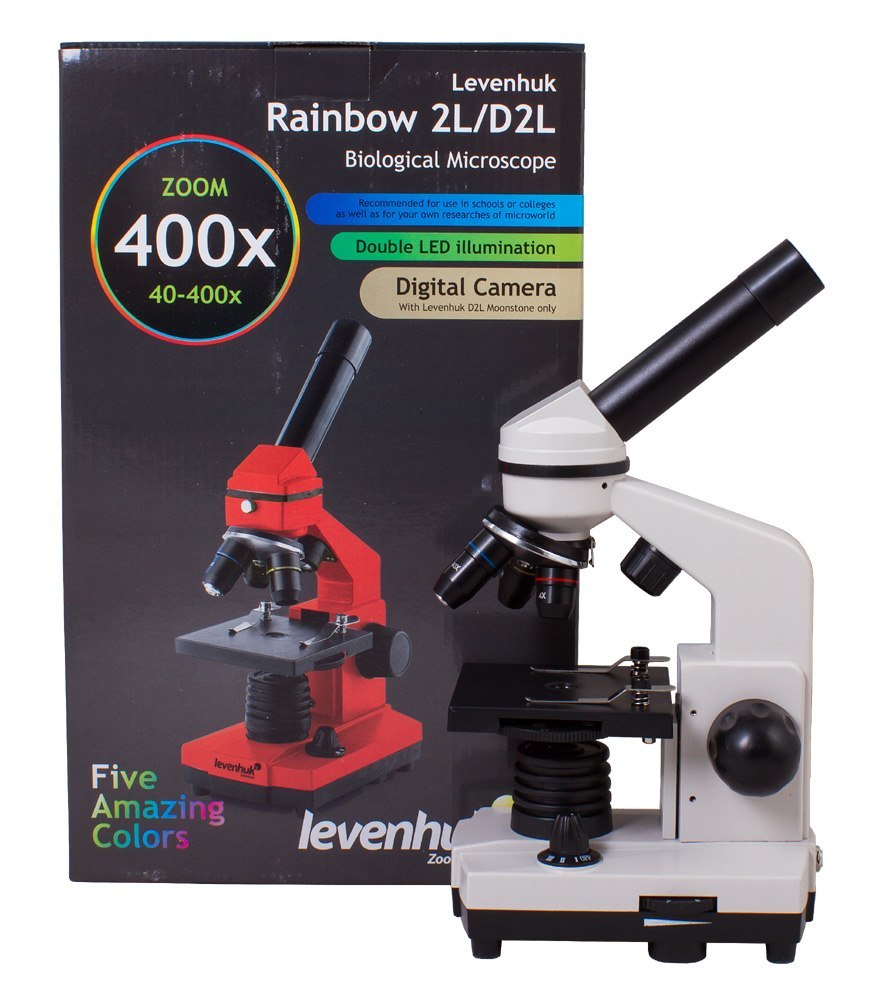 Mikroskop Levenhuk Rainbow 2L Moonstone\Kamień Księżycowy