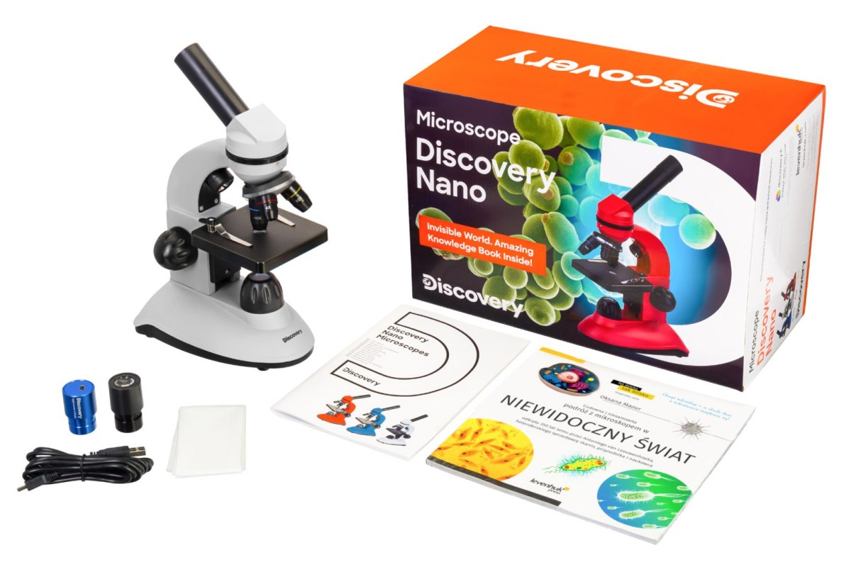 Mikroskop cyfrowy Discovery Nano Polar z książką