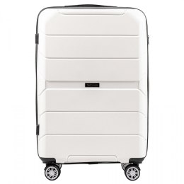 PP05, Średnia walizka podróżna Wings M, White - POLIPROPYLEN