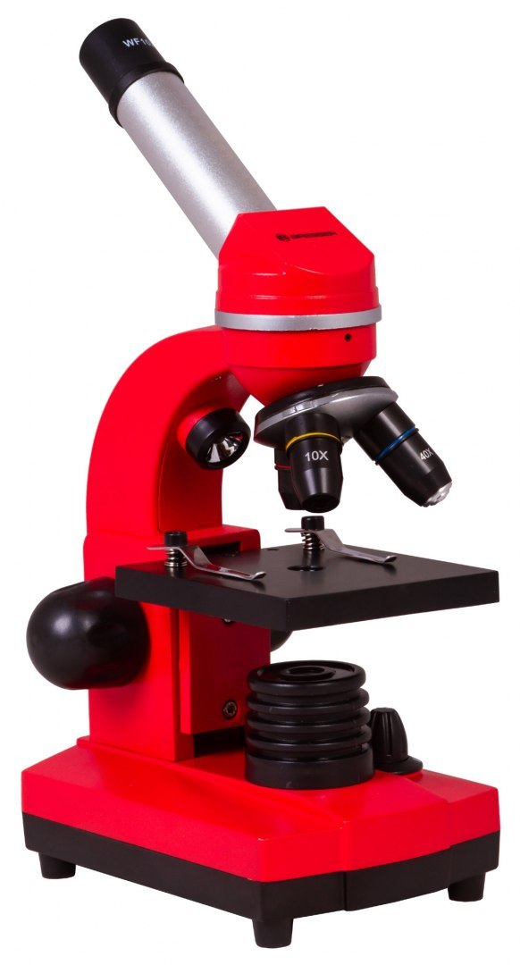 Mikroskop Bresser Junior Biolux SEL 40-1600x, czerwony