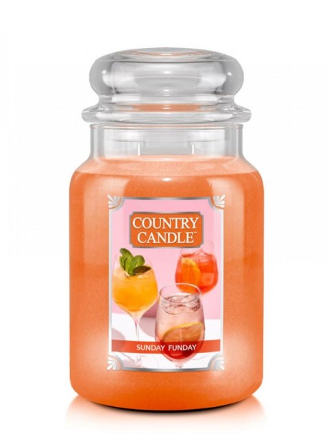 Country Candle - Sunday Funday - Duży słoik (680g) 2 knoty