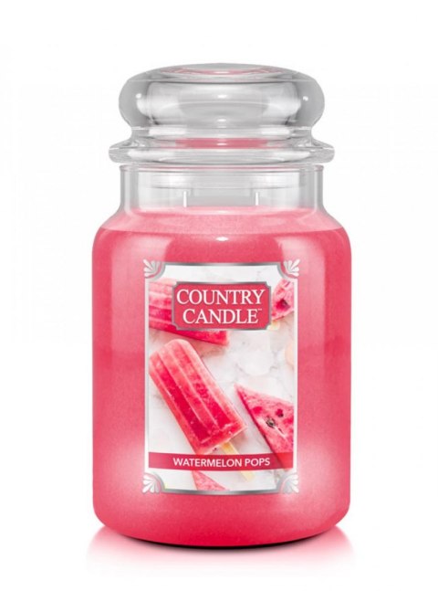 Country Candle - Watermelon Pops - Duży słoik (680g) 2 knoty