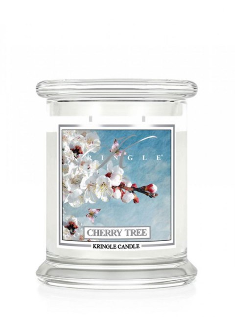Kringle Candle - Cherry Tree - średni, klasyczny słoik (411g) z 2 knotami