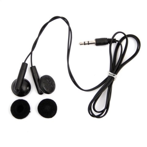 FIESTA EARPHONES MINI JACK SŁUCHAWKI PRZEWODOWE DOUSZNE Z MINI JACK BLACK [40507]