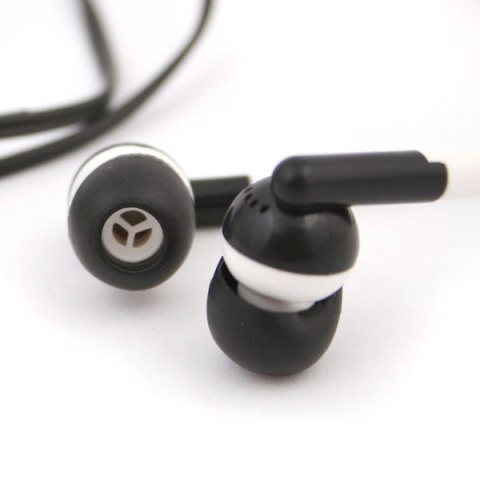 FIESTA EARPHONES MINI JACK SŁUCHAWKI PRZEWODOWE DOUSZNE Z MINI JACK BLACK [40798] TE